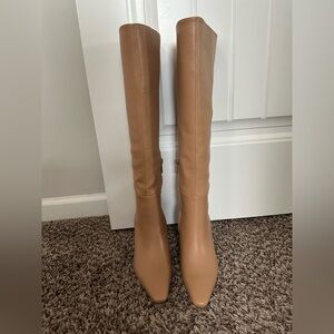 New Sam Edelman Sylvia tan knee high boots size 5.5 regular calf